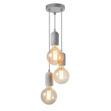 Volta 3 lampa wisząca 3x40W E27 230V beton
